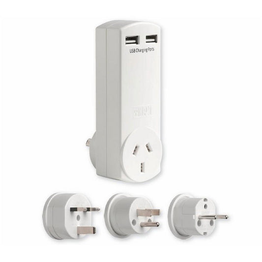 HPM USB Adaptor - 4.2A - Plastic - Slimline Design - Travel Ready