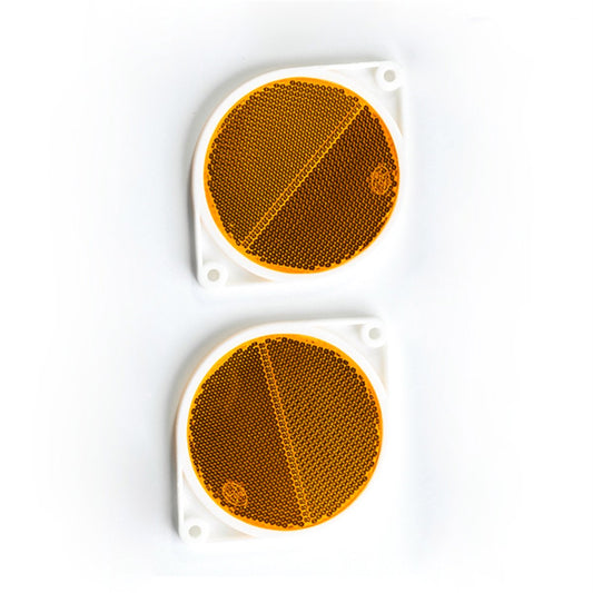 Sandleford Round Amber Reflector - Pack of 2 - PMMA Acrylic – view 2