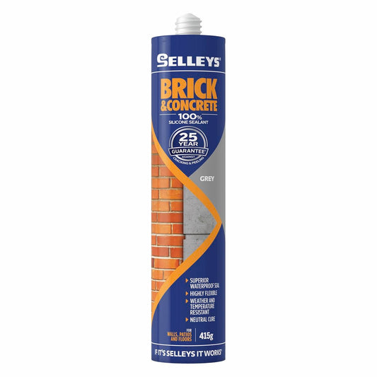 Selleys Brick and Concrete Sealant 415g Silicone Waterproof Flexible - Auzzistore