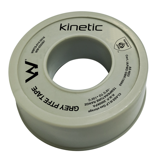 Kinetic 8m Grey Premium Thread Seal - PTFE - Water & Gas Applications - 2000 kPa – view 2 - Auzzistore