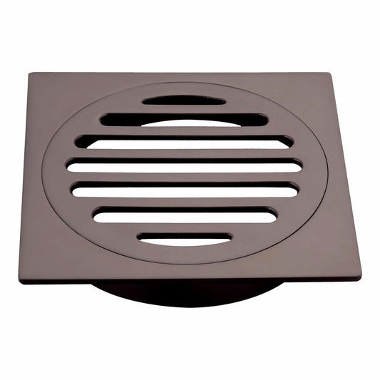 Mondella 100mm Dark Bronze Square Floor Grate Brass Removable Easy Access - Auzzistore