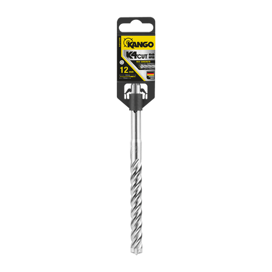 Kango 12mm K4 SDS Plus Drill Bit 12x210mm Solid Carbide Fast Drilling - Auzzistore