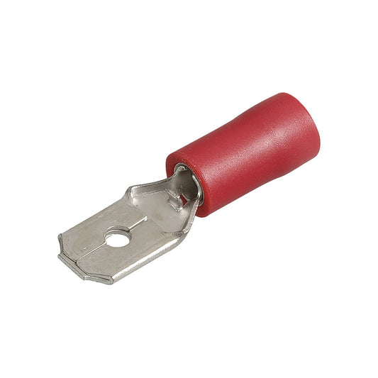 Narva Male Blade Terminal 6.3x0.8mm Metal Flared Vinyl 14 Pack