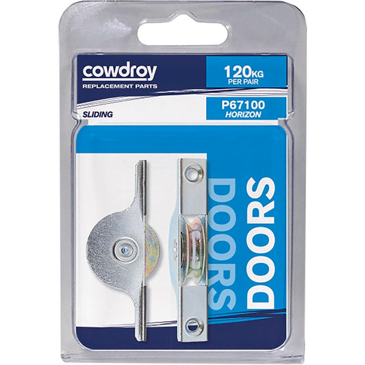 Cowdroy Sliding Door Sheave Pack - Steel Wheel - 95mm - 120kg Load - Auzzistore