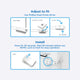 Perma Child Safety Ultimate Multi Latch 4 Pack - 15cm to 19cm - Secure Cabinets