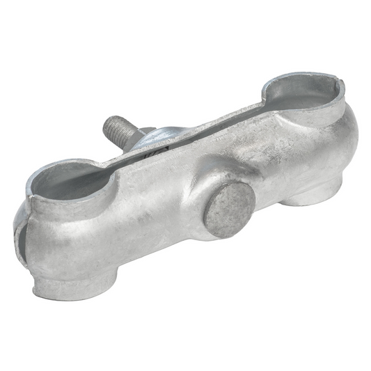 Rapidmesh Galvanised Steel Temporary Fence Clamp - 142mm x 75mm x 40mm - Durable & Easy to Install - Auzzistore
