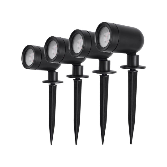 Brilliant Black Smart Fuchsia RGBW Garden Light Kit 4 Pack - 3W - Weather Resistant