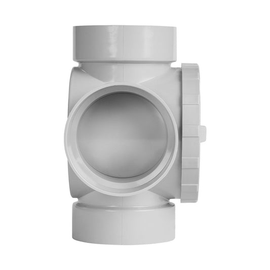 Rain Harvesting 90mm 3 Way Water Diverter PVC Grey Low-Friction – view 2 - Auzzistore