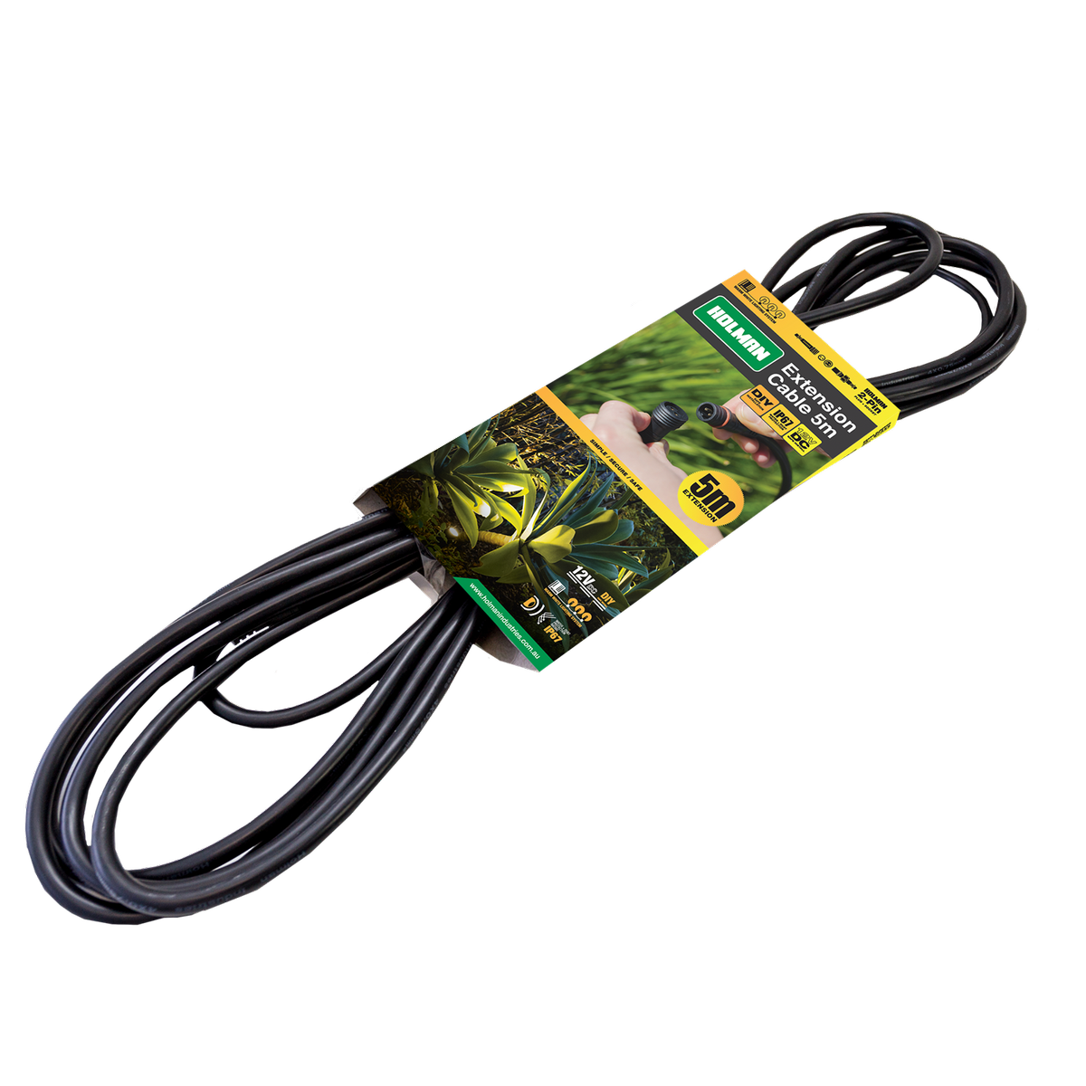 Holman Warm White Garden Light Extension Cable 5m Waterproof Easy Install