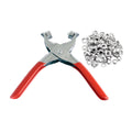 Craftright 7mm Eyelet Plier Kit - Includes 100 Eyelets - Chrome Plated