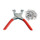 Craftright 7mm Eyelet Plier Kit - Includes 100 Eyelets - Chrome Plated
