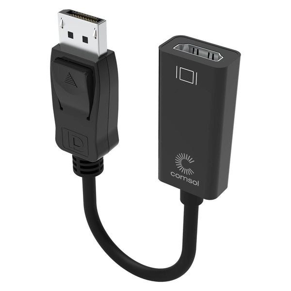 Comsol 20cm Display Port Male to HDMI Female Adapter 4K - Black - 4K S ...