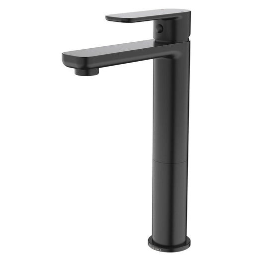 Caroma Luna Black Tower Basin Mixer - 40mm x 272mm x 125mm - Lead-Free Brass - 6 Star WELS Rating