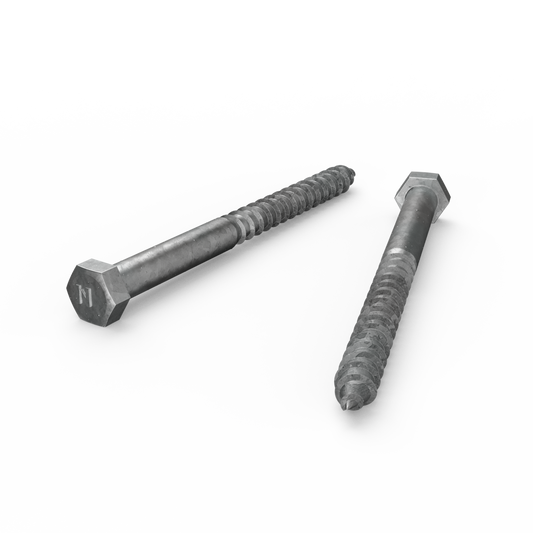 Zenith M12 Hex Head Coach Screws - 150mm - 12 Pack - Hot Dip Galvanised - Heavy-Duty – view 2 - Auzzistore