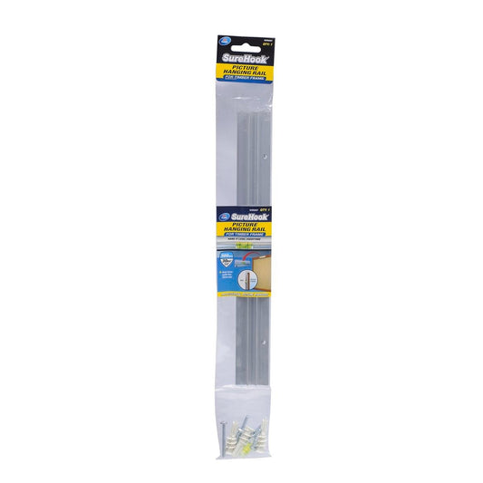 Zenith Picture Hanging Rail 300mm Aluminium Timber Frame Leveling