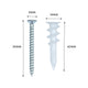 Flexi Storage Plasterboard Wall Fixings 10 Pack Steel Easy Install
