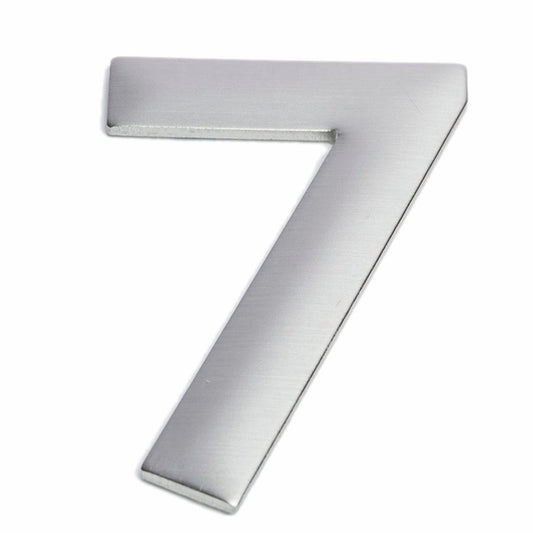 Sandleford Stainless Steel Self Adhesive House Number 7 - 75mm Brushed