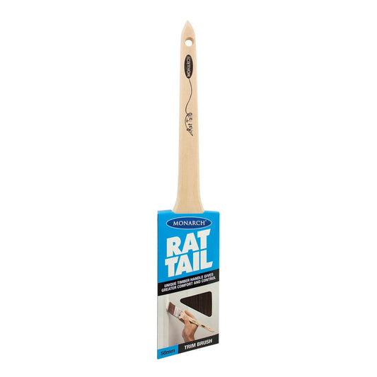 Monarch 50mm Rat Tail Trim Paint Brush - Synthetic - Comfortable Control - Auzzistore