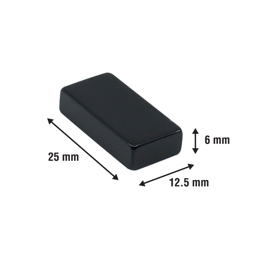 Everhang Rare Earth Block Magnet 4 Pack - 25 x 12.5mm - Black - Strong Neodymium – view 2