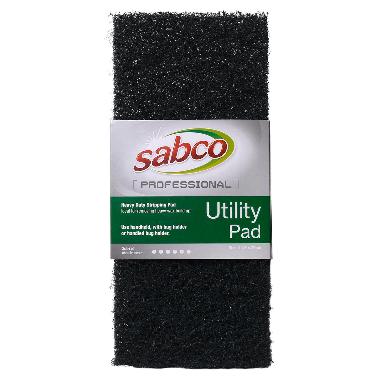 Sabco Professional Black Heavy Duty Utility Pad - Black