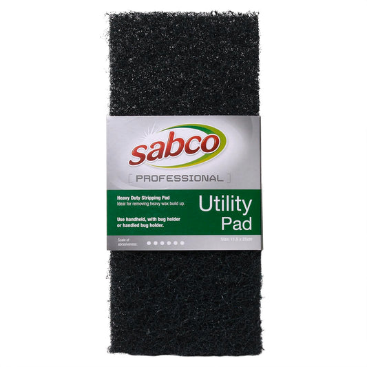 Sabco Professional Black Heavy Duty Utility Pad - Black