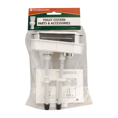 Fluidmaster Dual Flush Cistern Button 100x30mm Chrome Plastic Durable