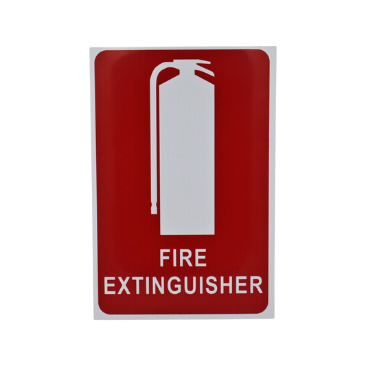 Fire Pro Fire Extinguisher Sign - 225x150mm - Red - Indoor/Outdoor Use - Auzzistore