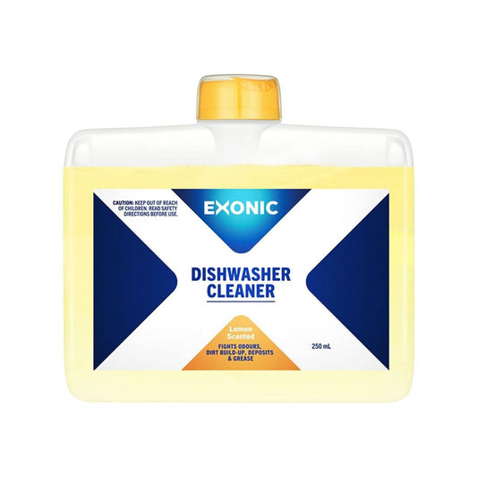 Exonic Dishwasher Cleaner - 250ml - Removes Limescale & Odours - Yellow