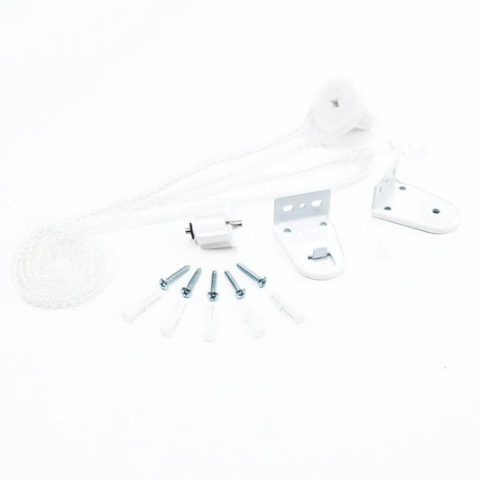 Windoware Roller Blind Hardware Kit - 25mm - White - Various Components - Auzzistore