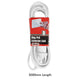 Arlec 5m White Ring Pull Extension Lead - PVC - Safe - Convenient