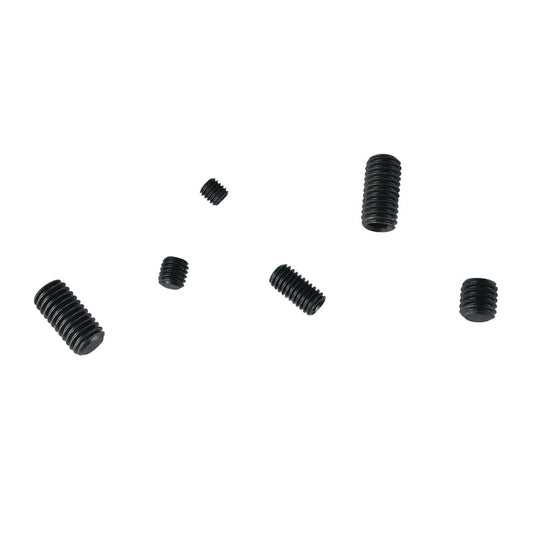 Pinnacle M5 M8 Black Assorted Grub Screw Set 12 Pack Metal Durable - Auzzistore