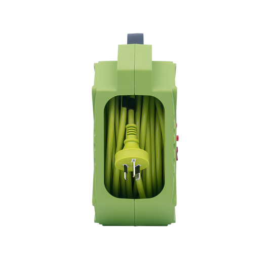 Click 15m Domestic 4 Outlet Cable Reel - Green and Grey - Safety Features – view 2 - Auzzistore