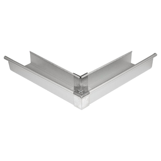 Fielders 115mm Zinc Quad Gutter External Mitre - Zinc - 400mm x 70mm - Auzzistore