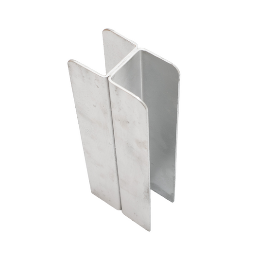 Ridgi Galvanised Steel Joiner Post 0.65m x 110mm Durable Design - Auzzistore