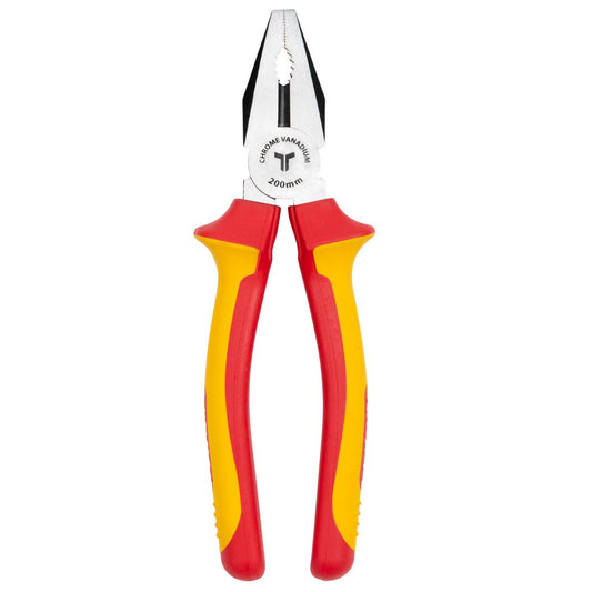 Trojan 200mm Vde Combination Plier - Ergonomic Anti-Slip Handles - CRV – view 2 - Auzzistore