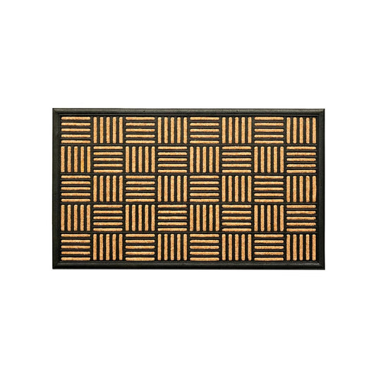 Bali Grid Coir Outdoor Mat - 45 x 75cm - Durable Dirt Trapping Design
