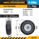 Easyroll Trolley Wheel - 3.5 x 4 - Solid Rubber - Puncture Proof