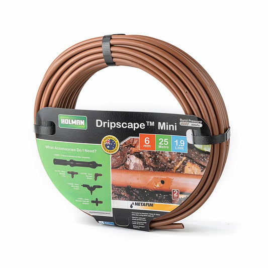 Holman 6mm Miniscape Drip Tube 25m Plastic Reduces Evaporation