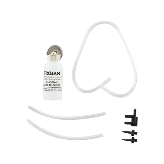 Trojan One Person Brake Bleeder Kit - 95mm x 50mm x 245mm - Compact Design