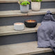 Santalum Estate Sandalwood Citronella Candle - Black Ceramic - 180mm x 90mm - Mosquito Repellent
