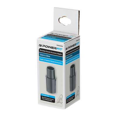 Powerfit Workshop Vacuum Adaptor 32mm to 35mm - Black - Durable Design
