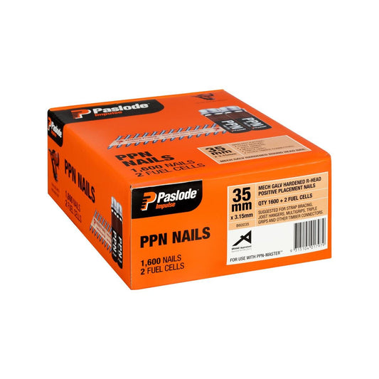 Paslode Impulse PPN Nails - 35 x 3.15mm - Galvanised - Box of 1600 - Auzzistore