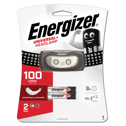 Energizer 100 Lumen Headlight Torch - 3 LED - Plastic - Comfortable Fit – view 2