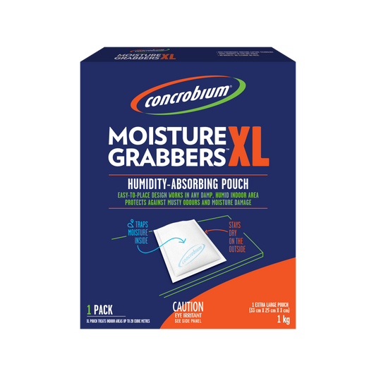 Concrobium 1kg Moisture Grabbers - Humidity Absorbing Pouches XL - 350ft³ - Protects Against Moisture Damage - Auzzistore