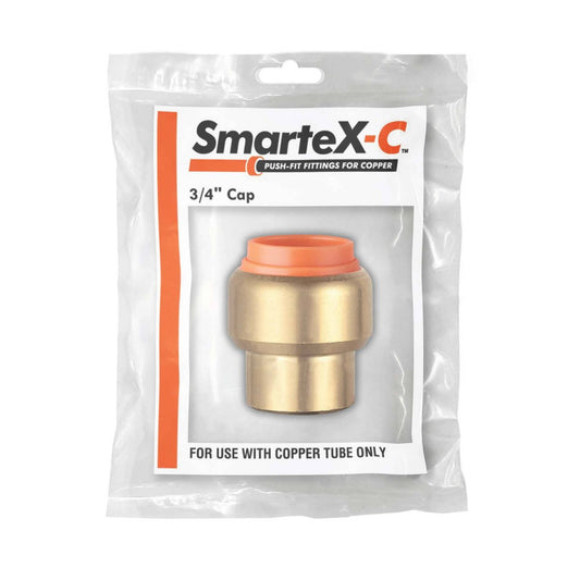 Smartex Copper Cap - 20mm - Lead Free Brass - Push-Fit - WaterMark Certified – view 2 - Auzzistore