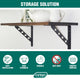 Carinya Heavy Duty Circle Stayed Bracket 250x195mm Black Steel
