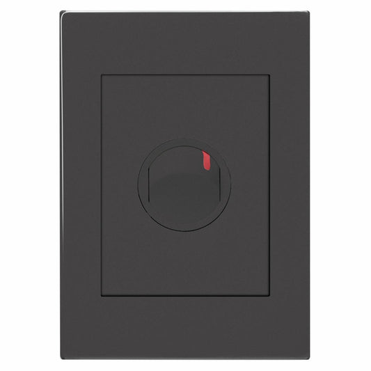 HPM Vivo 1 Gang Double Pole Wall Switch 240V 40A Grey - Easy Installation - Auzzistore