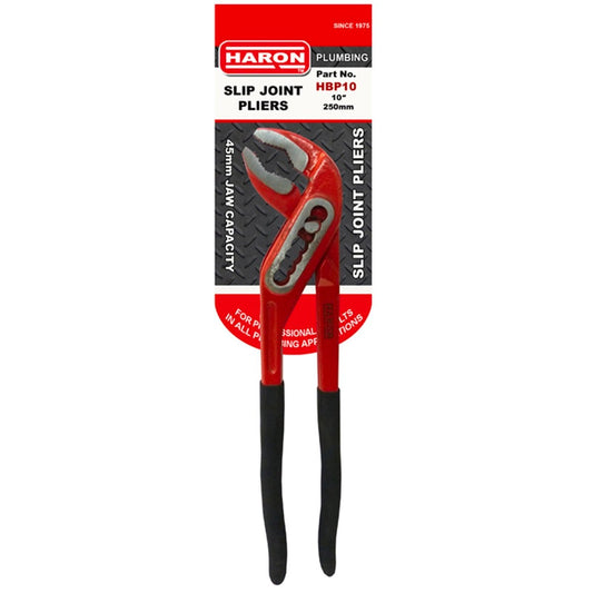 Haron 10" Slip Joint Pliers - Steel - Soft Grip - 7 Locking Positions - Auzzistore
