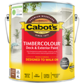 Cabot S Timbercolour Deck Paint 4L Brown UV Resistant Water Based