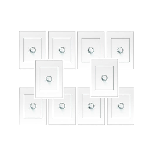 HPM VIVO 1 Gang Wall Switch 10pk - Plastic - Easy Install - White - Auzzistore